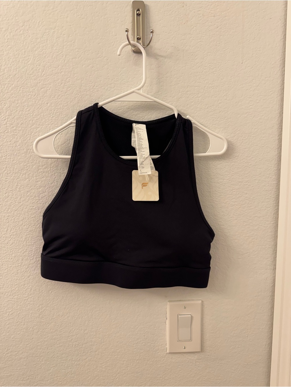 Fabletics Black Trinity High Impact Sports Bra Large Women’s